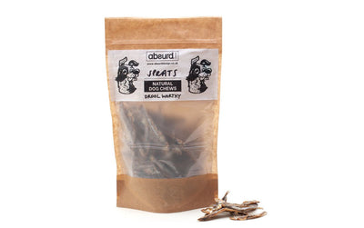 Bag of Absurd Design Sprats, Natural Dog Chews