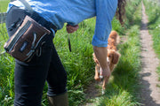 Dog Training Treat Pouch | Dog Walking Bag : Brown - Absurd Design
