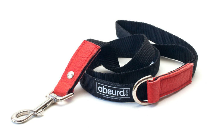 2.5cm (1") Vegan Leather Lead/Leash - Absurd Design