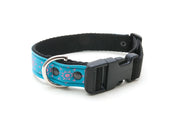 Neoprene Dog Collar: Zen Blue - Absurd Design